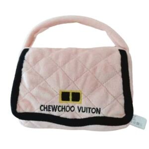 Designer Inspired Pink Bag Plush Dog Cat Bag Toy NEW